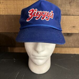 Ziggyz Blue Trucker Hat Embroidered Vintage Pre‎ Owned